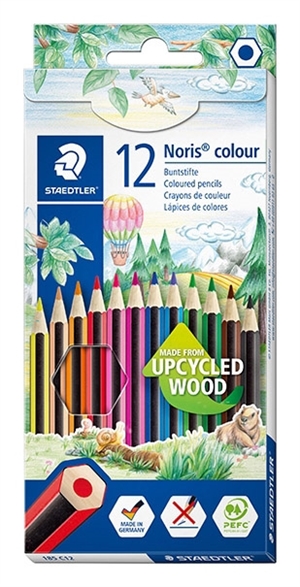 Staedtler set olovki u boji Noris Upcycled Wood (12)